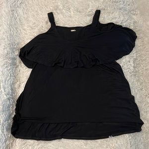 Black sleeveless top
